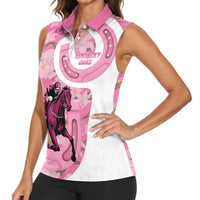Kentucky Horse Racing Oaks Women Sleeveless Polo Shirt Est 1875 Run For The Lilies