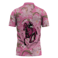 Kentucky Horse Racing Oaks Zipper Polo Shirt Est 1875 Run For The Lilies