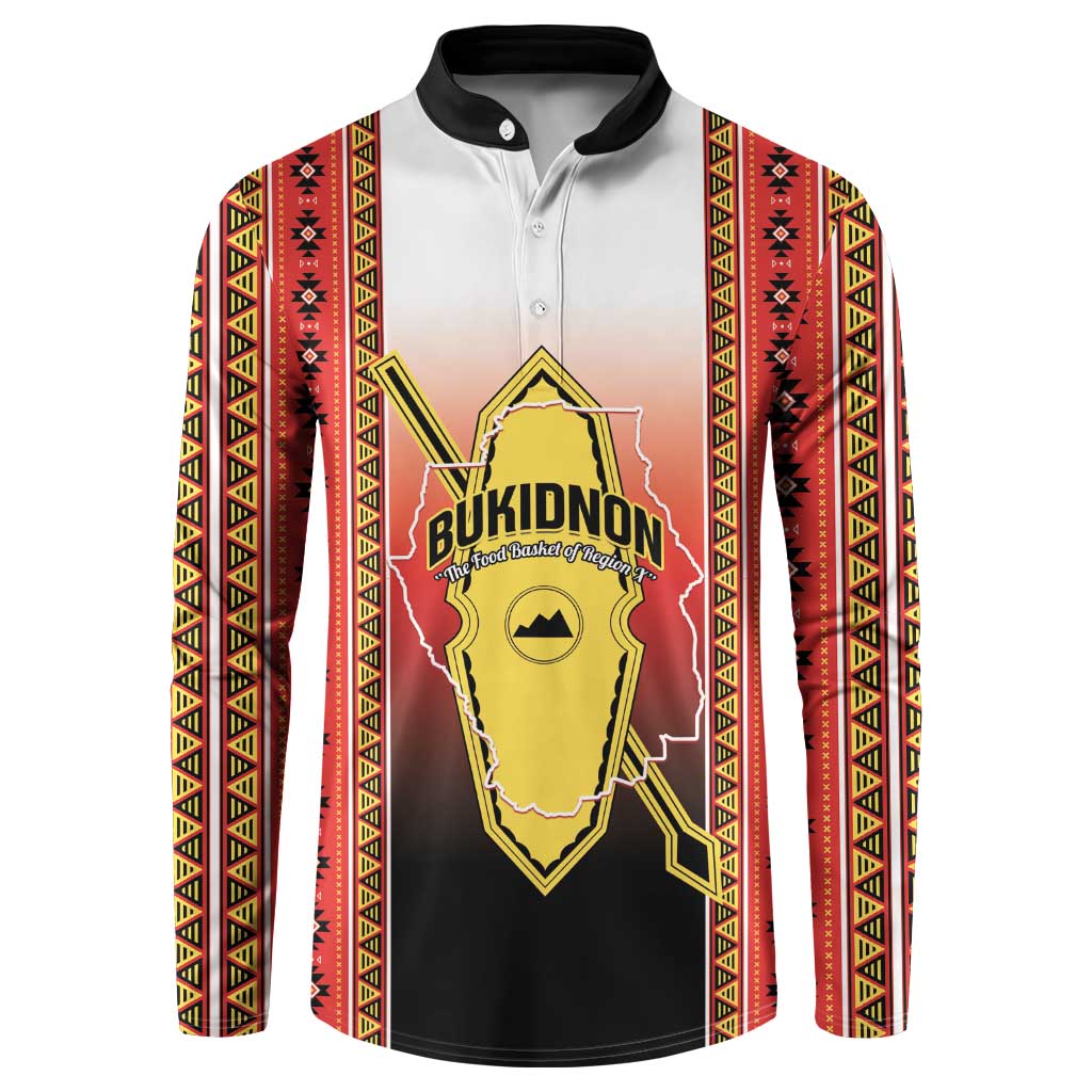 Personalised Bukidnon Philippines Button Sweatshirt The Food Basket of Region X