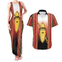 Personalised Bukidnon Philippines Couples Matching Tank Maxi Dress and Hawaiian Shirt The Food Basket of Region X