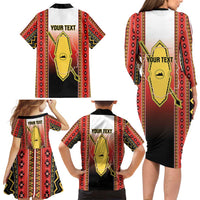 Personalised Bukidnon Philippines Family Matching Long Sleeve Bodycon Dress and Hawaiian Shirt The Food Basket of Region X