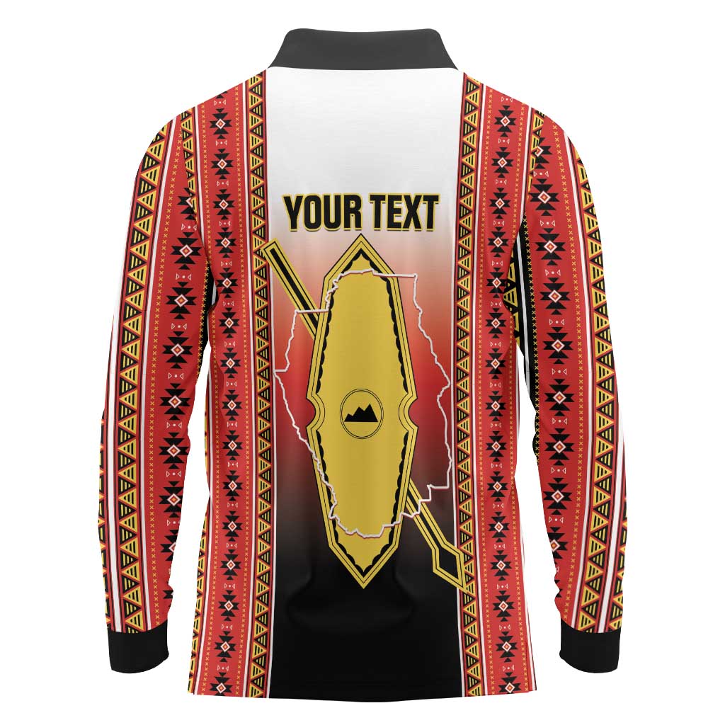 Personalised Bukidnon Philippines Long Sleeve Polo Shirt The Food Basket of Region X