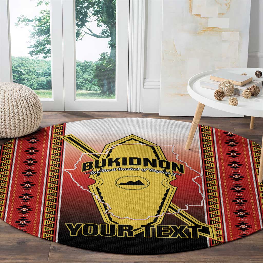 Personalised Bukidnon Philippines Round Carpet The Food Basket of Region X