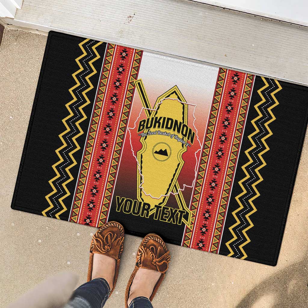 Personalised Bukidnon Philippines Rubber Doormat The Food Basket of Region X