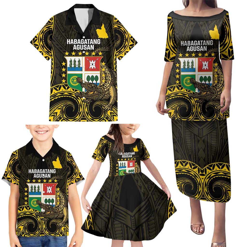 Agusan del Sur Philippines Family Matching Puletasi and Hawaiian Shirt Habagatang Agusan Lolong
