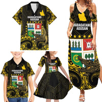 Agusan del Sur Philippines Family Matching Summer Maxi Dress and Hawaiian Shirt Habagatang Agusan Lolong