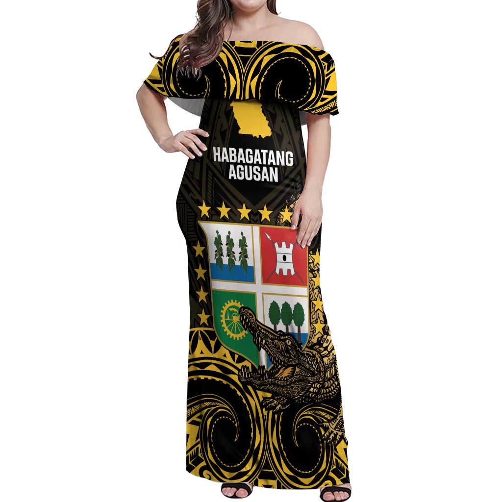 Agusan del Sur Philippines Off Shoulder Maxi Dress Habagatang Agusan Lolong