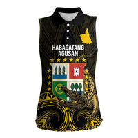 Agusan del Sur Philippines Women Sleeveless Polo Shirt Habagatang Agusan Lolong
