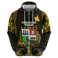 Agusan del Sur Philippines Zip Hoodie Habagatang Agusan Lolong