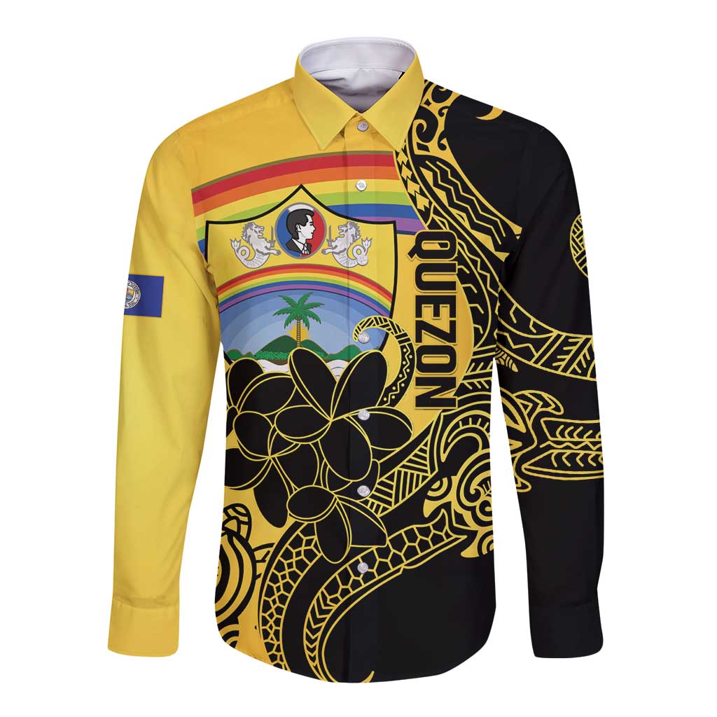 Quezon Province Long Sleeve Button Shirt Cocolandia Philippines Turtle