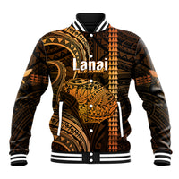 Polynesian Pride Hawaiian Islands Baseball Jacket Lani Map Gold Kanaka With Kakau - Wonder Print Shop