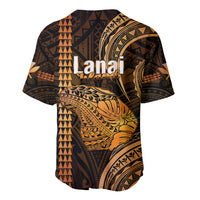Polynesian Pride Hawaiian Islands Baseball Jersey Lani Map Gold Kanaka With Kakau - Wonder Print Shop