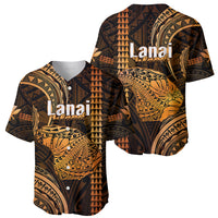 Polynesian Pride Hawaiian Islands Baseball Jersey Lani Map Gold Kanaka With Kakau - Wonder Print Shop