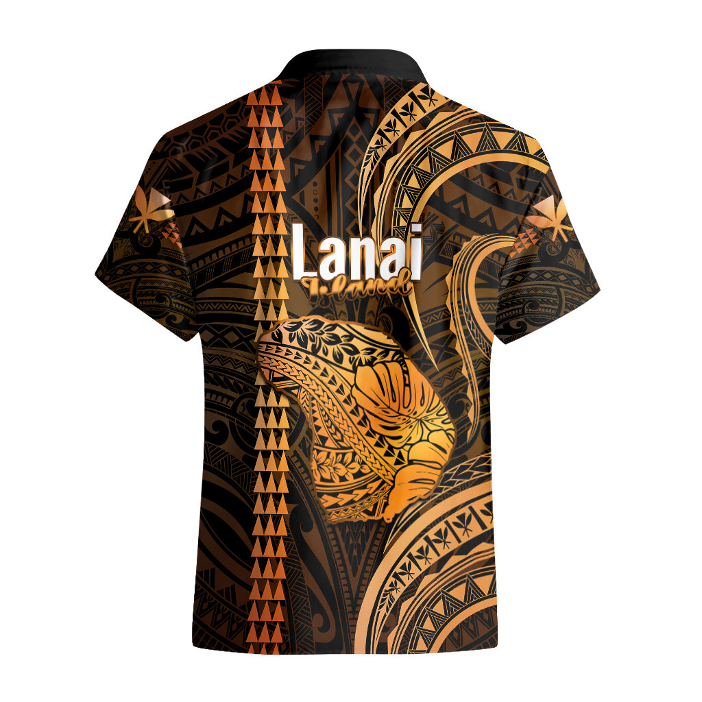 Polynesian Pride Hawaiian Islands Hawaiian Shirt Lani Map Gold Kanaka With Kakau - Wonder Print Shop