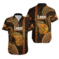 Polynesian Pride Hawaiian Islands Hawaiian Shirt Lani Map Gold Kanaka With Kakau - Wonder Print Shop