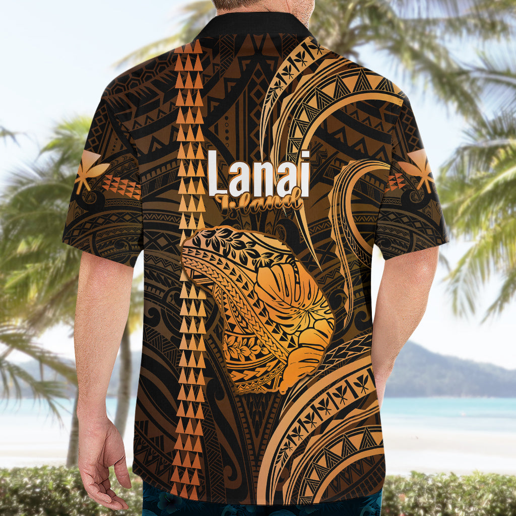 Polynesian Pride Hawaiian Islands Hawaiian Shirt Lani Map Gold Kanaka With Kakau - Wonder Print Shop
