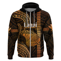 Polynesian Pride Hawaiian Islands Hoodie Lani Map Gold Kanaka With Kakau - Wonder Print Shop
