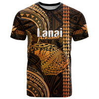Polynesian Hawaiian Islands T Shirt Lani Map Gold Kanaka With Kakau - Wonder Print Shop