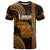 Polynesian Hawaiian Islands T Shirt Lani Map Gold Kanaka With Kakau - Wonder Print Shop