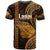Polynesian Hawaiian Islands T Shirt Lani Map Gold Kanaka With Kakau - Wonder Print Shop