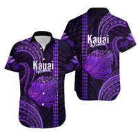 Polynesian Pride Hawaiian Islands Hawaiian Shirt Kauai Map Purple Kanaka With Kakau - Wonder Print Shop