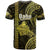 Polynesian Hawaiian Islands T Shirt Oahu Map Yellow Kanaka With Kakau - Wonder Print Shop