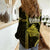 Polynesian Pride Hawaiian Islands Women Casual Shirt Oahu Map Yellow Kanaka With Kakau - Wonder Print Shop