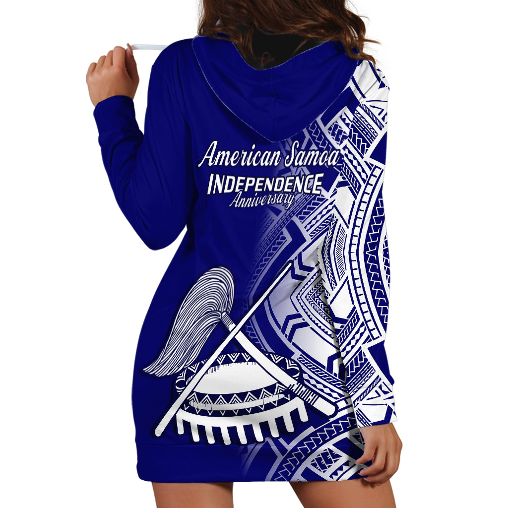 Polynesian Pride American Samoa Hoodie Dress July 4 Independence Day - Wonder Print Shop