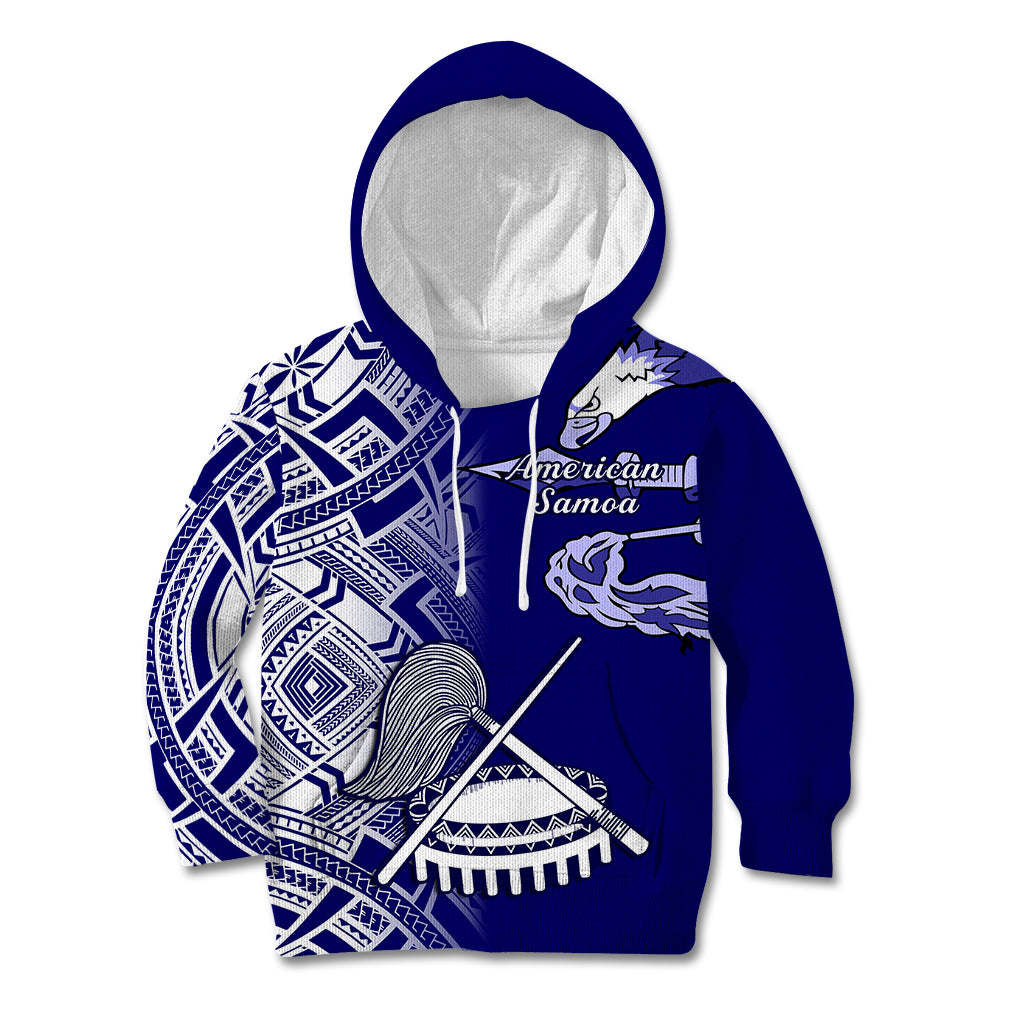 Polynesian Pride American Samoa Kid Hoodie July 4 Independence Day - Wonder Print Shop