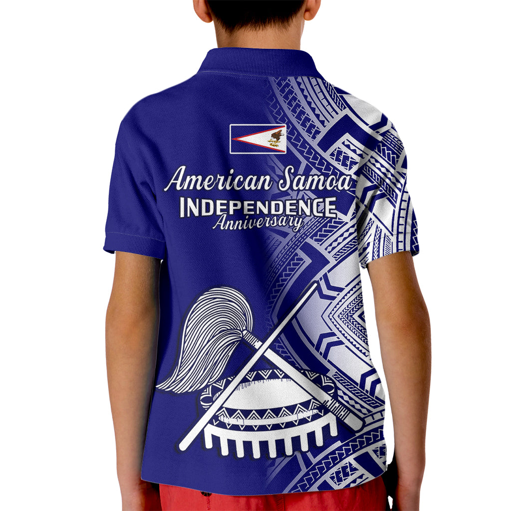 Polynesian Pride American Samoa Polo Shirt for Kid July 4 Independence Day - Wonder Print Shop