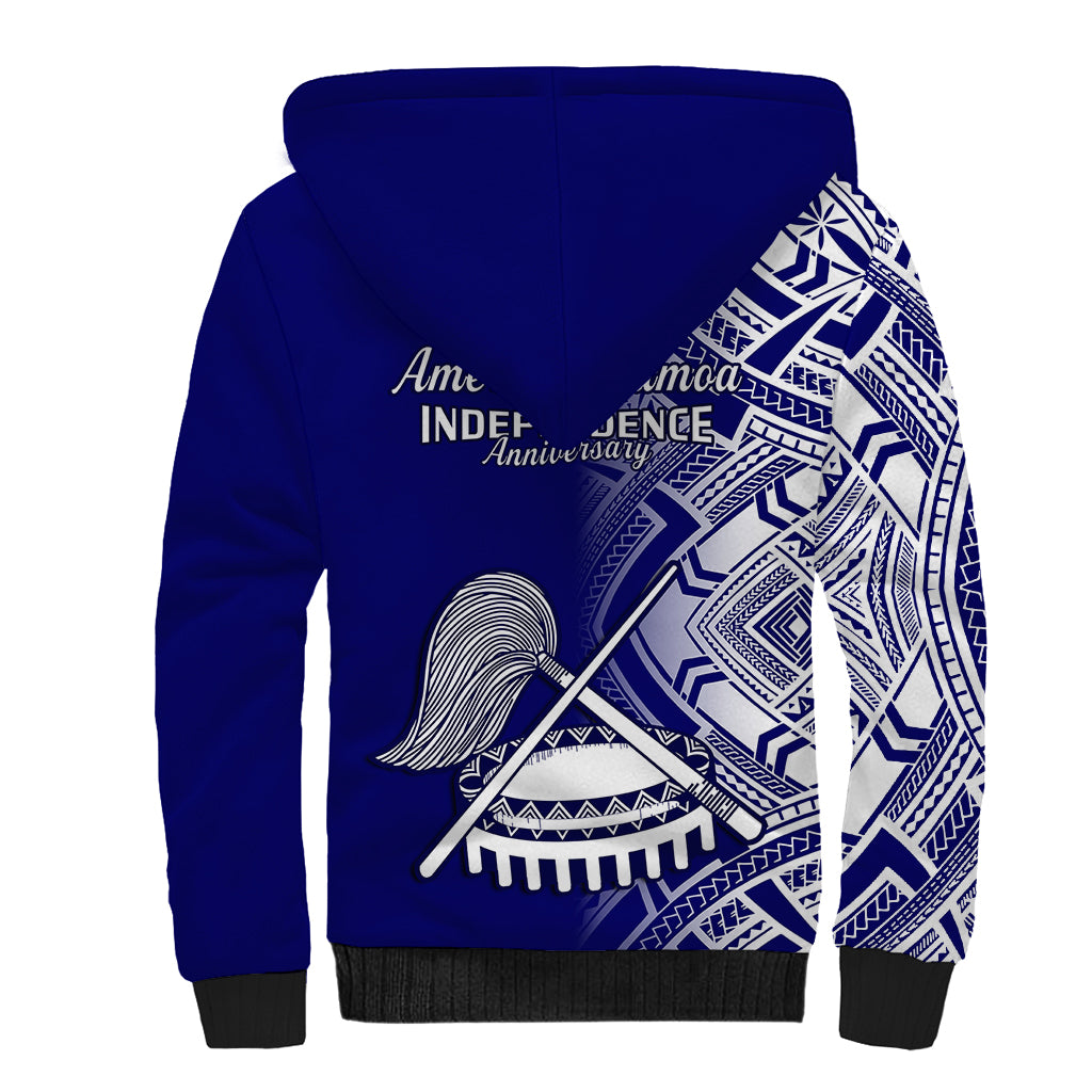 Polynesian Pride American Samoa Sherpa Hoodie July 4 Independence Day - Wonder Print Shop