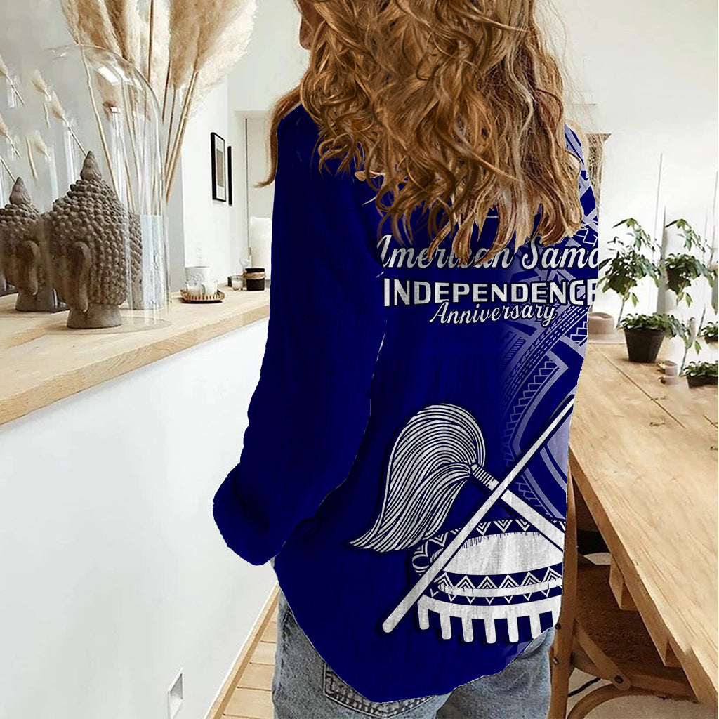 Polynesian Pride American Samoa Women Casual Shirt July 4 Independence Day - Wonder Print Shop