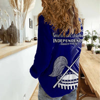 Polynesian Pride American Samoa Women Casual Shirt July 4 Independence Day - Wonder Print Shop