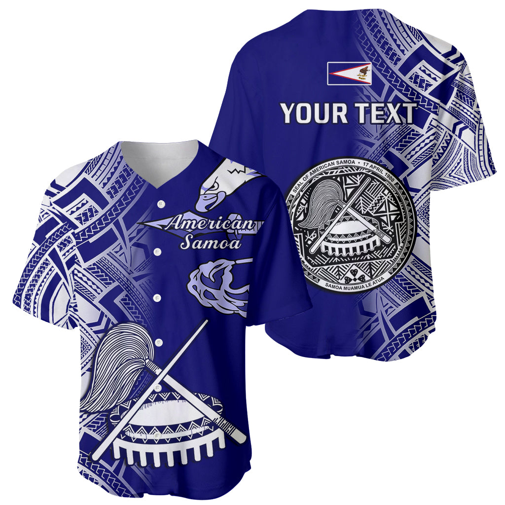 Personalised American Samoa Baseball Jersey July 4 Independence Day - Wonder Print Shop