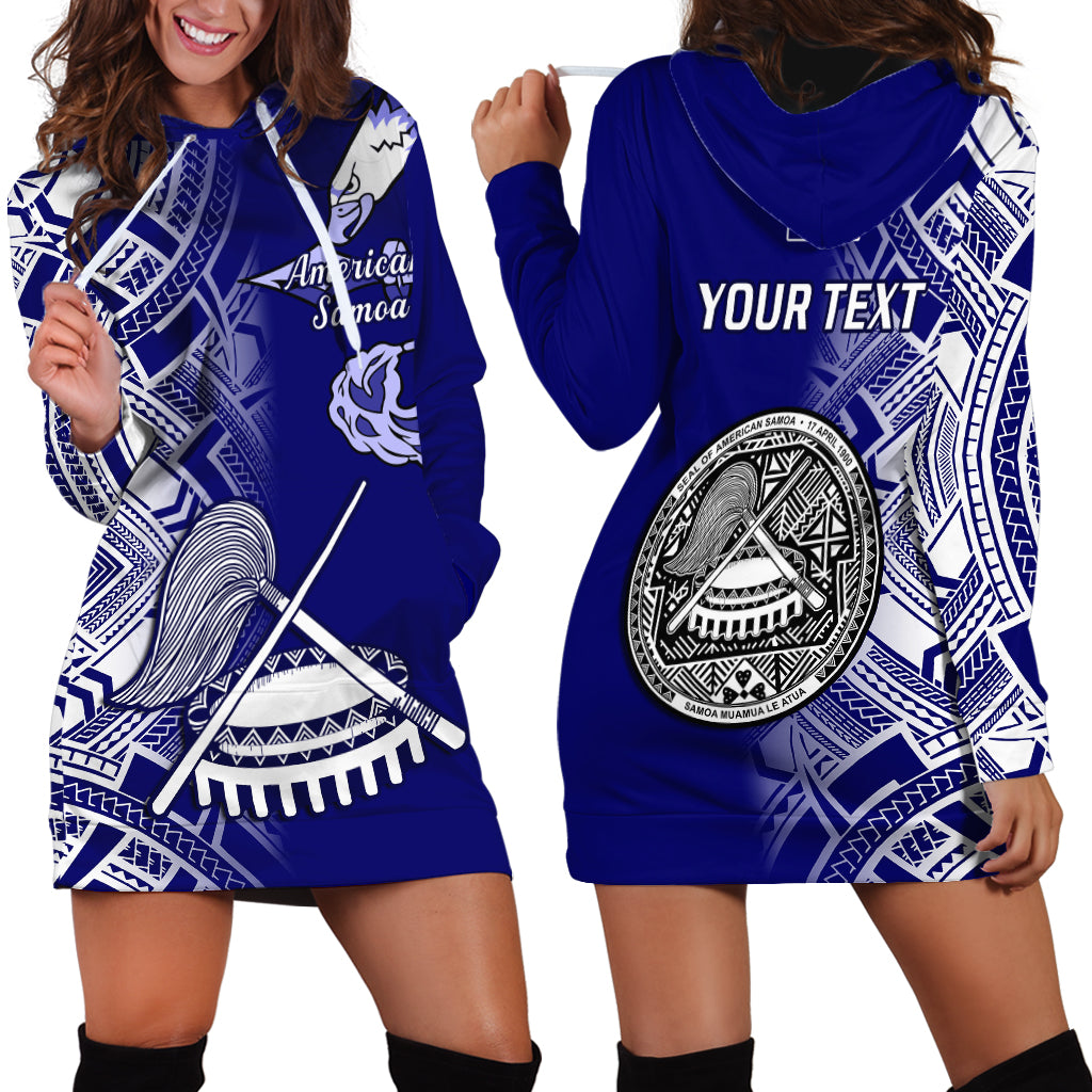 Personalised American Samoa Hoodie Dress July 4 Independence Day - Wonder Print Shop