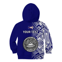 Personalised American Samoa Kid Hoodie July 4 Independence Day - Wonder Print Shop