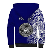 Personalised American Samoa Sherpa Hoodie July 4 Independence Day - Wonder Print Shop