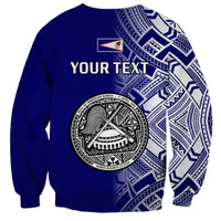 Personalised American Samoa Sweatshirt July 4 Independence Day - Wonder Print Shop