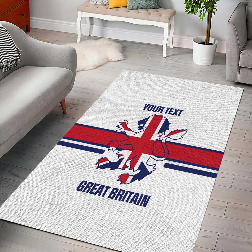 Custom Great Britain Hockey Area Rug 2025 Go Champions