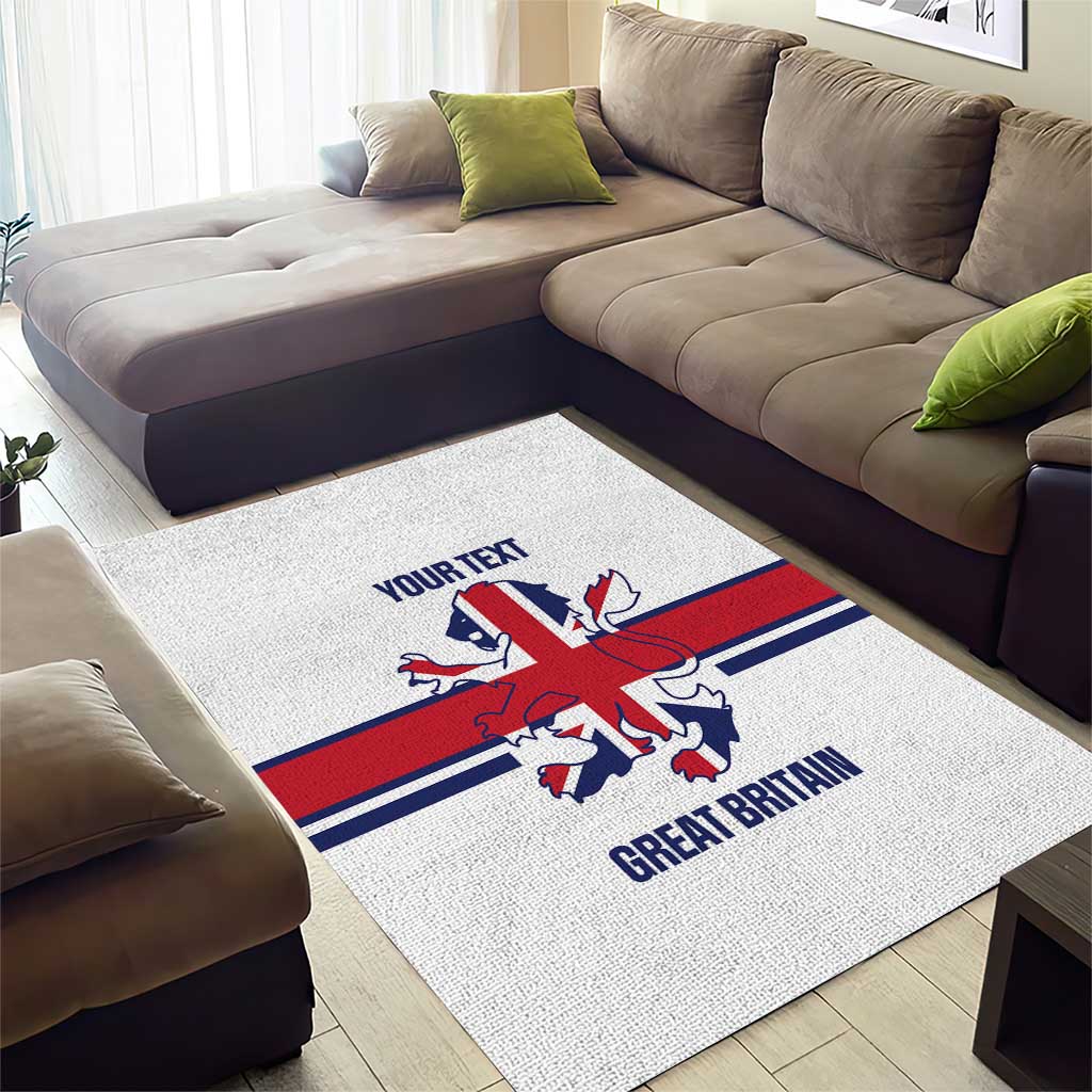 Custom Great Britain Hockey Area Rug 2025 Go Champions