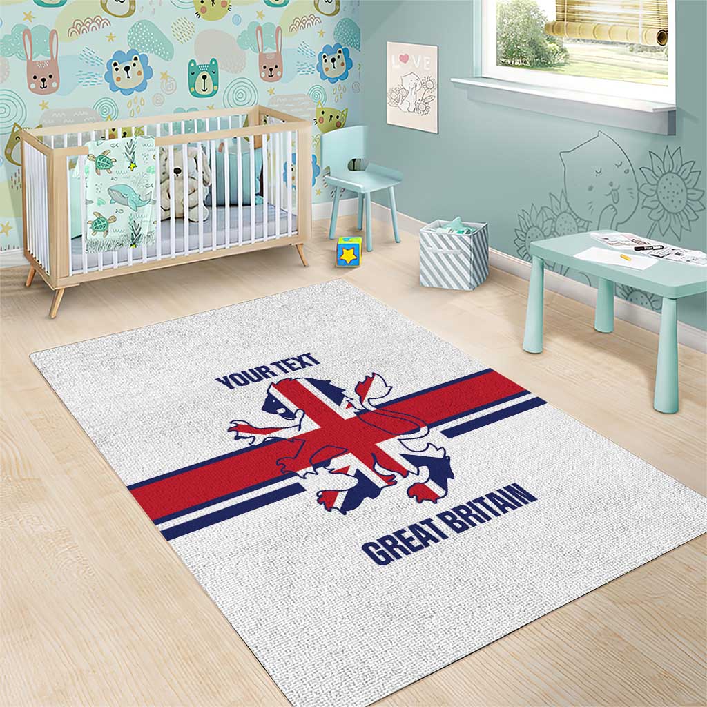 Custom Great Britain Hockey Area Rug 2025 Go Champions