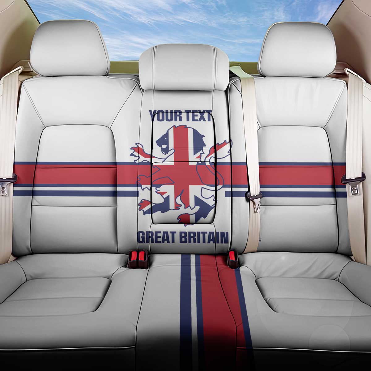 Custom Great Britain Hockey Back Car Seat Cover 2025 Go Champions
