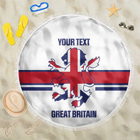 Custom Great Britain Hockey Beach Blanket 2025 Go Champions
