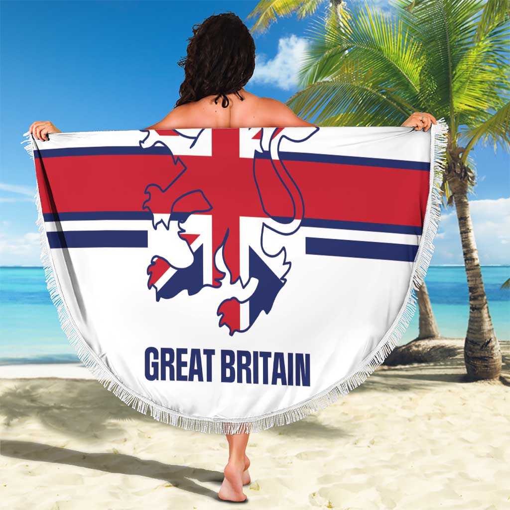 Custom Great Britain Hockey Beach Blanket 2025 Go Champions