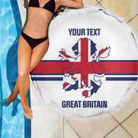 Custom Great Britain Hockey Beach Blanket 2025 Go Champions