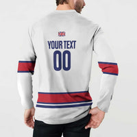 Custom Great Britain Hockey Button Sweatshirt 2025 Go Champions
