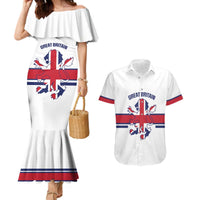 Custom Great Britain Hockey Couples Matching Mermaid Dress and Hawaiian Shirt 2025 Go Champions