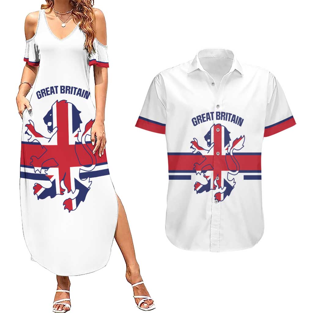 Custom Great Britain Hockey Couples Matching Summer Maxi Dress and Hawaiian Shirt 2025 Go Champions
