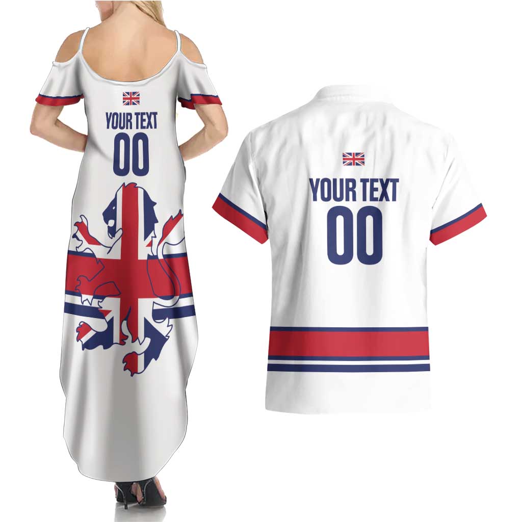 Custom Great Britain Hockey Couples Matching Summer Maxi Dress and Hawaiian Shirt 2025 Go Champions