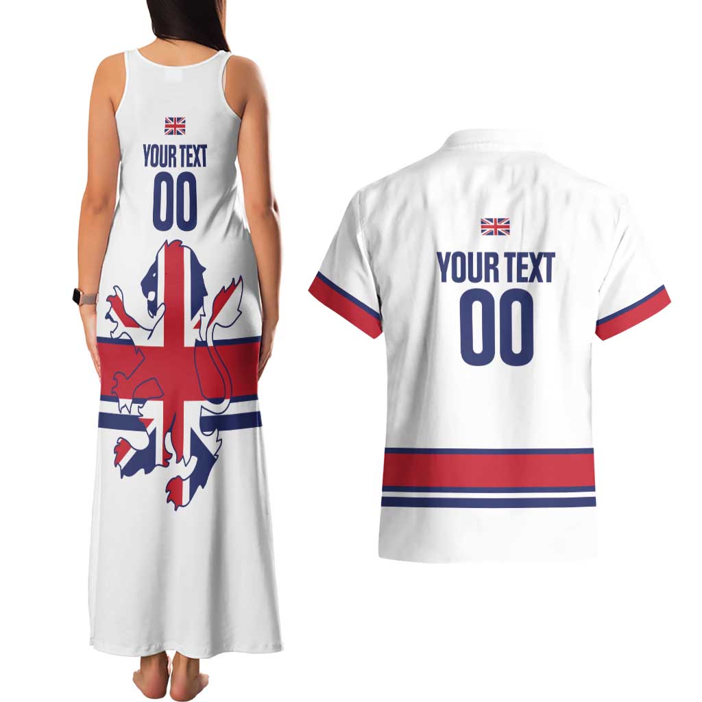 Custom Great Britain Hockey Couples Matching Tank Maxi Dress and Hawaiian Shirt 2025 Go Champions